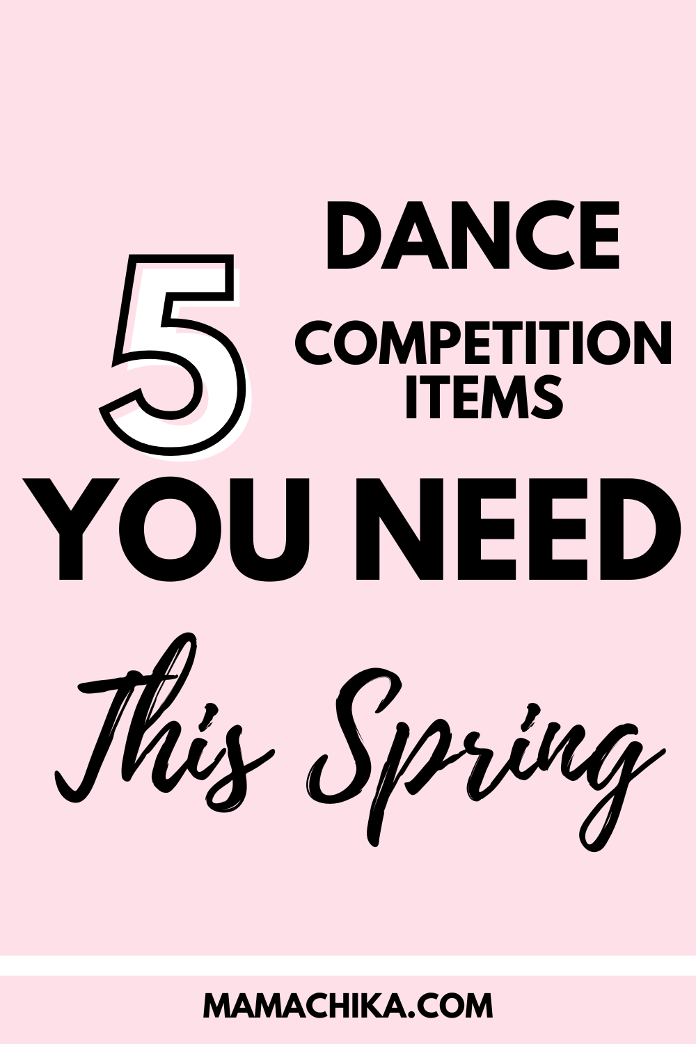 Dance Competition Bag Must Haves- five items i love